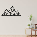 Geometric Mountain Wall Art Metal, Geometric Mountains Wall Decor, Mountain Range, Forest Wall Art, Living Room Wall art, Modern Art, Simple