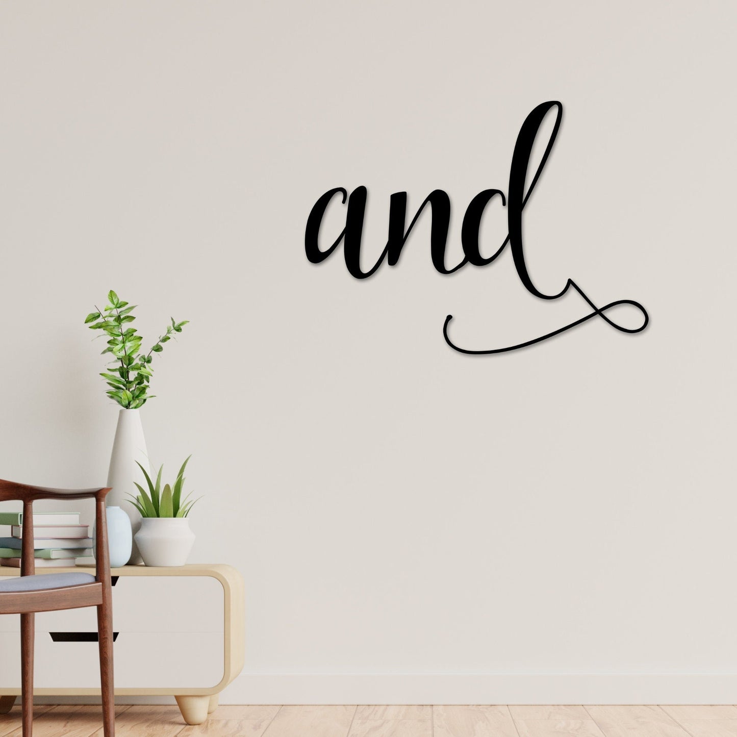 And Metal Wall art, Word Wall art, Metal Words, Words Decor, Funny Decor, Cool Word Decor, Gift for her