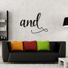 And Metal Wall art, Word Wall art, Metal Words, Words Decor, Funny Decor, Cool Word Decor, Gift for her