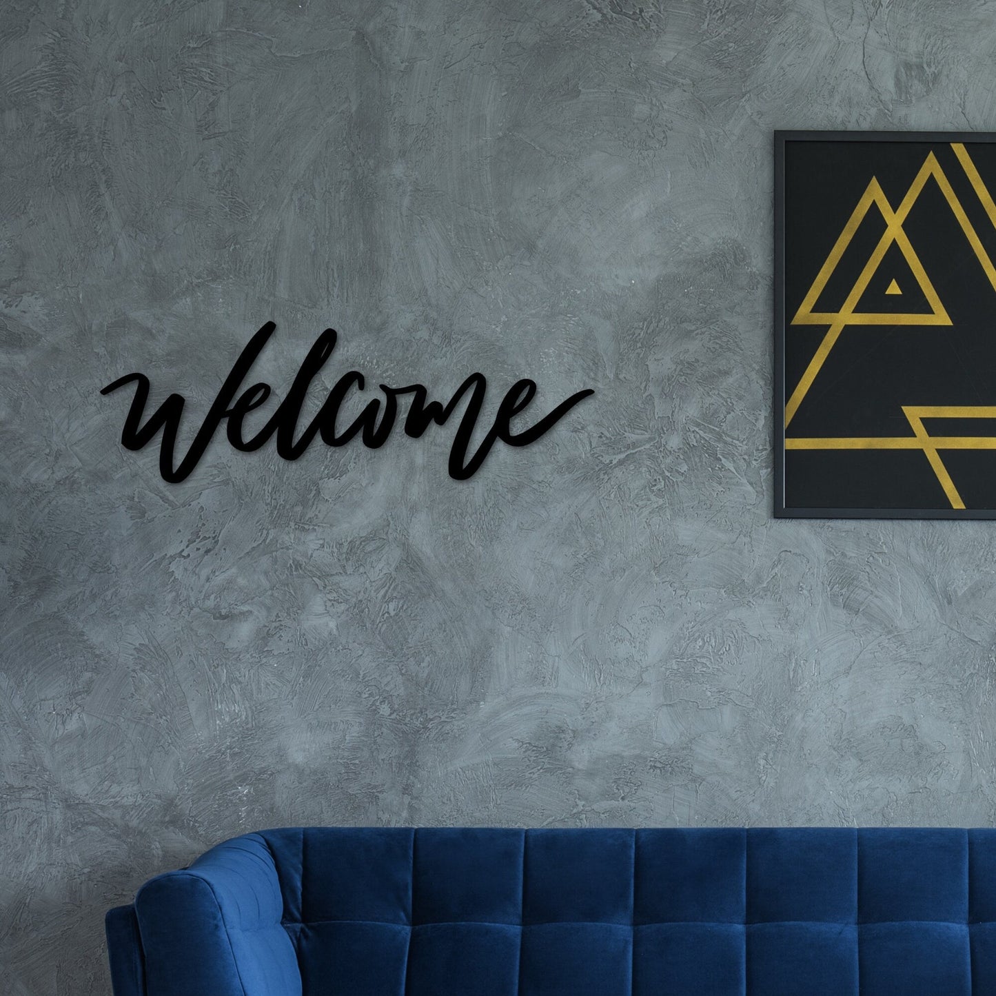 Welcome Wall Art, Welcome word Sign, Welcome Decor, Metal Word art, Metal Wall Art, Metal Welcome sign, Words Script Decor