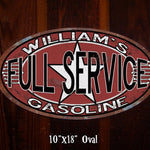 Personalized, Custom, Vintage Tin Gas & Oil Sign